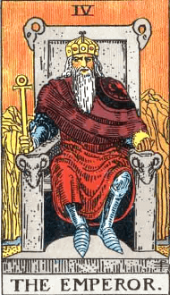 ウェイト版タロットカード皇帝